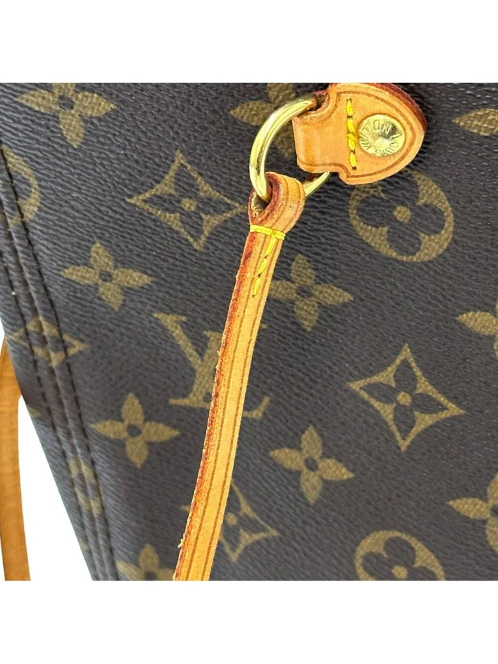 Louis Vuitton Monogram Tote Neverfull MM Brown Shoulder